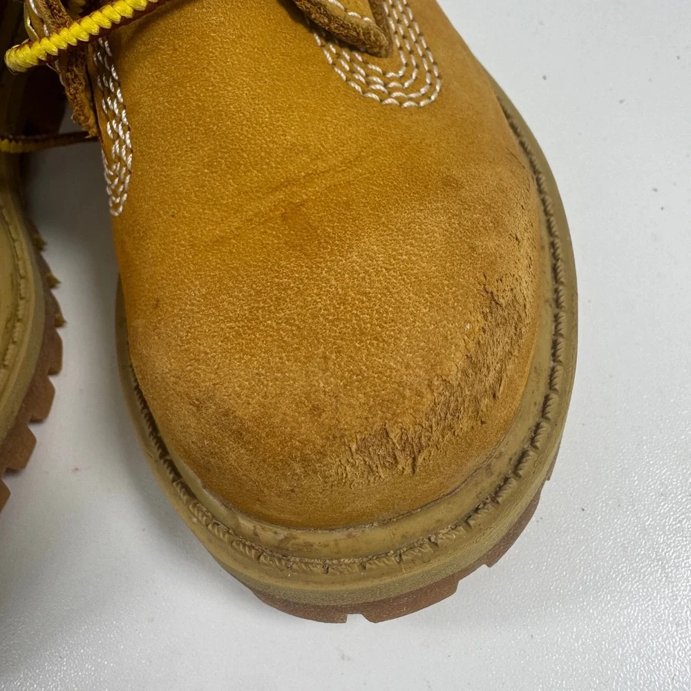 Timberland Premium Waterproof Toddler Boots 6M Wheat Gold Good 12809‎